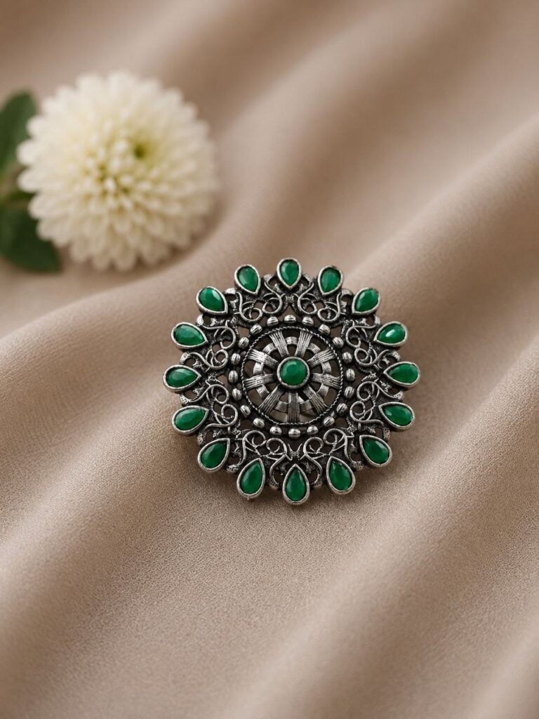 Unique Floral Ring Elegant Jewelry for Party & Festive Wear