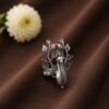 Silver Peacock Ring elegant peacock inspired jewelry design
