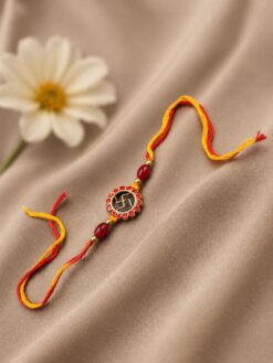 Swastik Rakhi traditional auspicious Raksha Bandhan thread