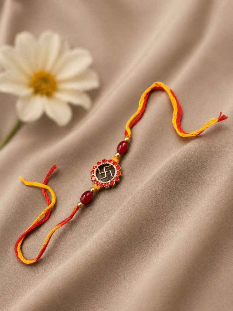 Swastik Rakhi Auspicious Rakhi for Raksha Bandhan Celebration
