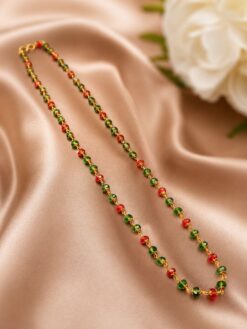 Golden Beads Chain elegant gold plated beaded jewelry design