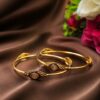 Vintage Gold Bangle elegant heritage inspired jewelry design