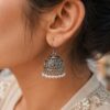 Elegant Pearl Jhumka stylish brass jewelry design
