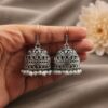 Elegant Pearl Jhumka Design Traditional for Graceful Festive Style 5 Elegant Pearl Jhumka stylish brass jewelry design