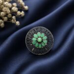Silver Floral Ring Elegant Jewelry for Light Weight Minimal Design - "Mint"