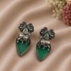Oxidized Nandi Earring stylish brass jewelry design