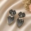 Oxidized Nandi Earring Exquisite Sacred Design for Ethnic Style 6 Oxidized Nandi Earring stylish brass jewelry design