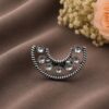 Designer Half Moon Ring Gorgeous Celestial Design for Stylish Ethnic Wear 5 Designer Half Moon Ring stylish brass jewelry design