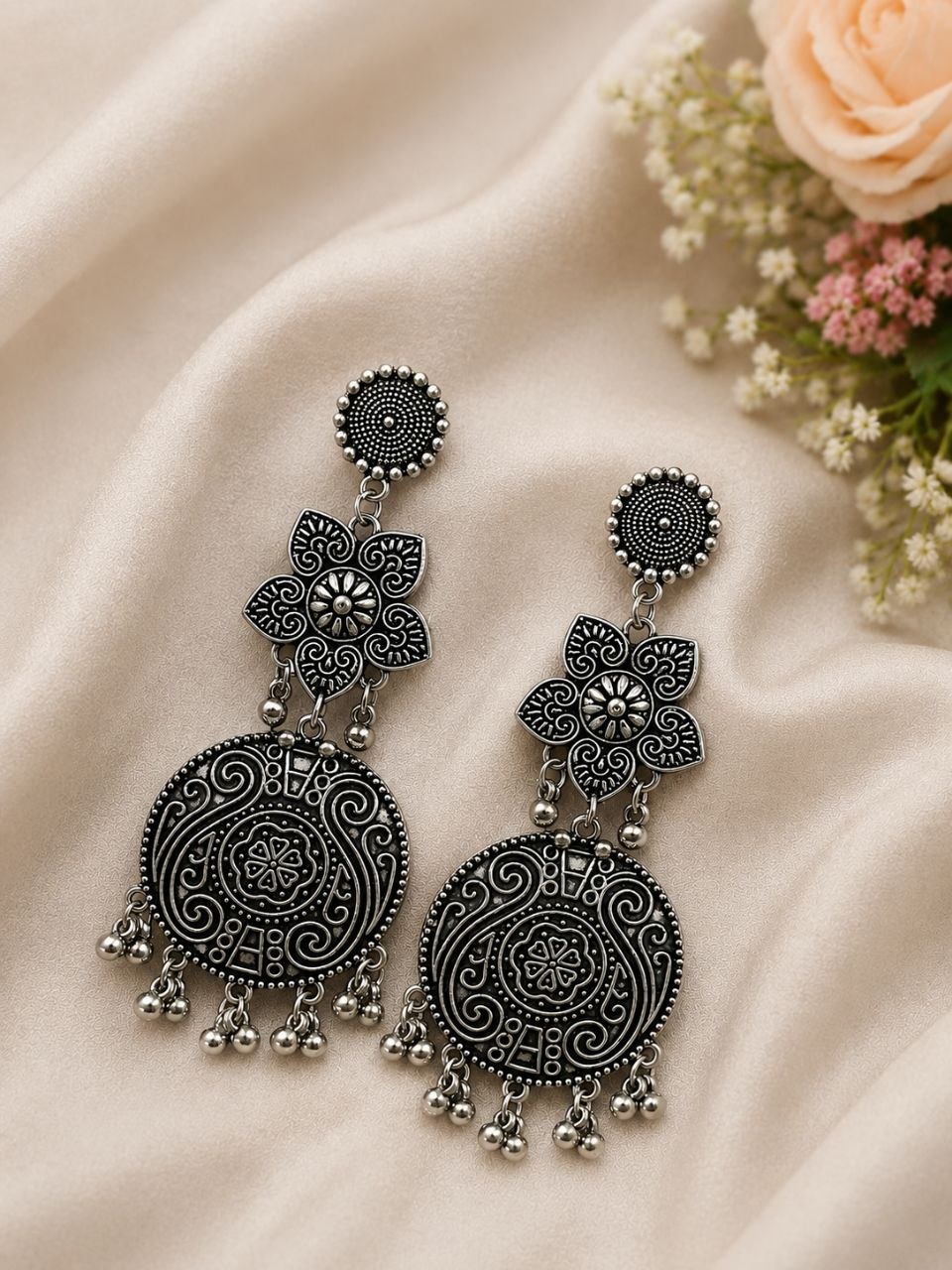 Traditional Earring Exquisite Design for Beautiful Ethnic Style 1 Traditional Earring stylish brass jewelry design
