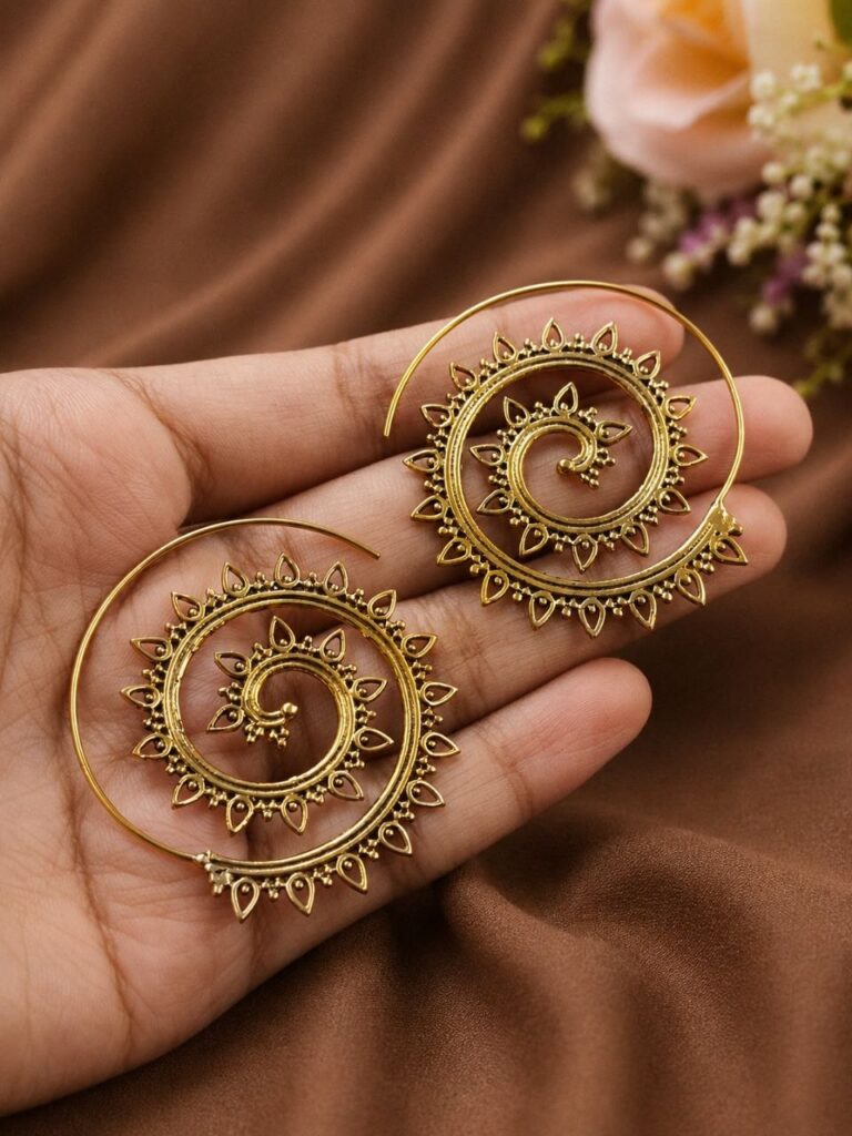 Designer Gold Baali Traditional Design for Stunning Style