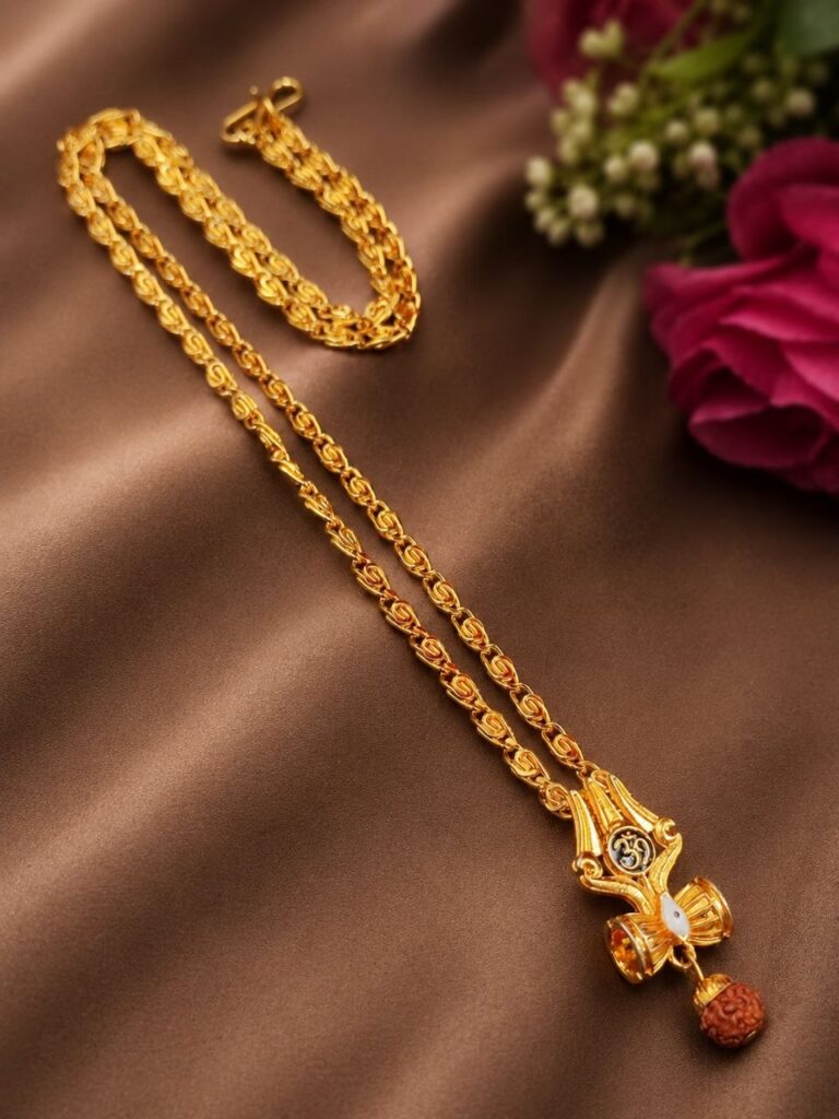 Trishul Chain Pendant Divine Spiritual Design for Traditional Style