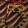 Flower Beads Necklace stylish brass jewelry design