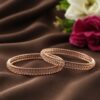 Gold AD Bangle stylish brass jewelry design