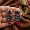 Floral Stud Earring stylish brass jewelry design
