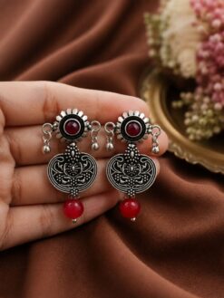 Floral Stud Earring stylish brass jewelry design