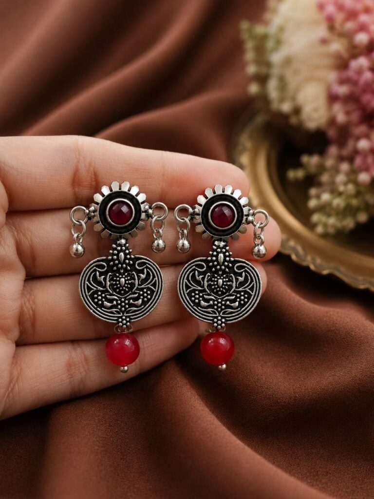 Floral Stud Earring Gorgeous Design for Elegant Fashion Wear
