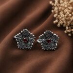 Flower Design Toe Ring Charming for Elegant Traditional Style - "Red"