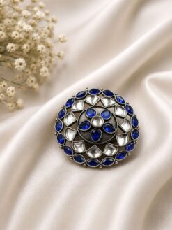 Vintage Silver Ring  Antique Design for Elegant Traditional Fashion Wear
