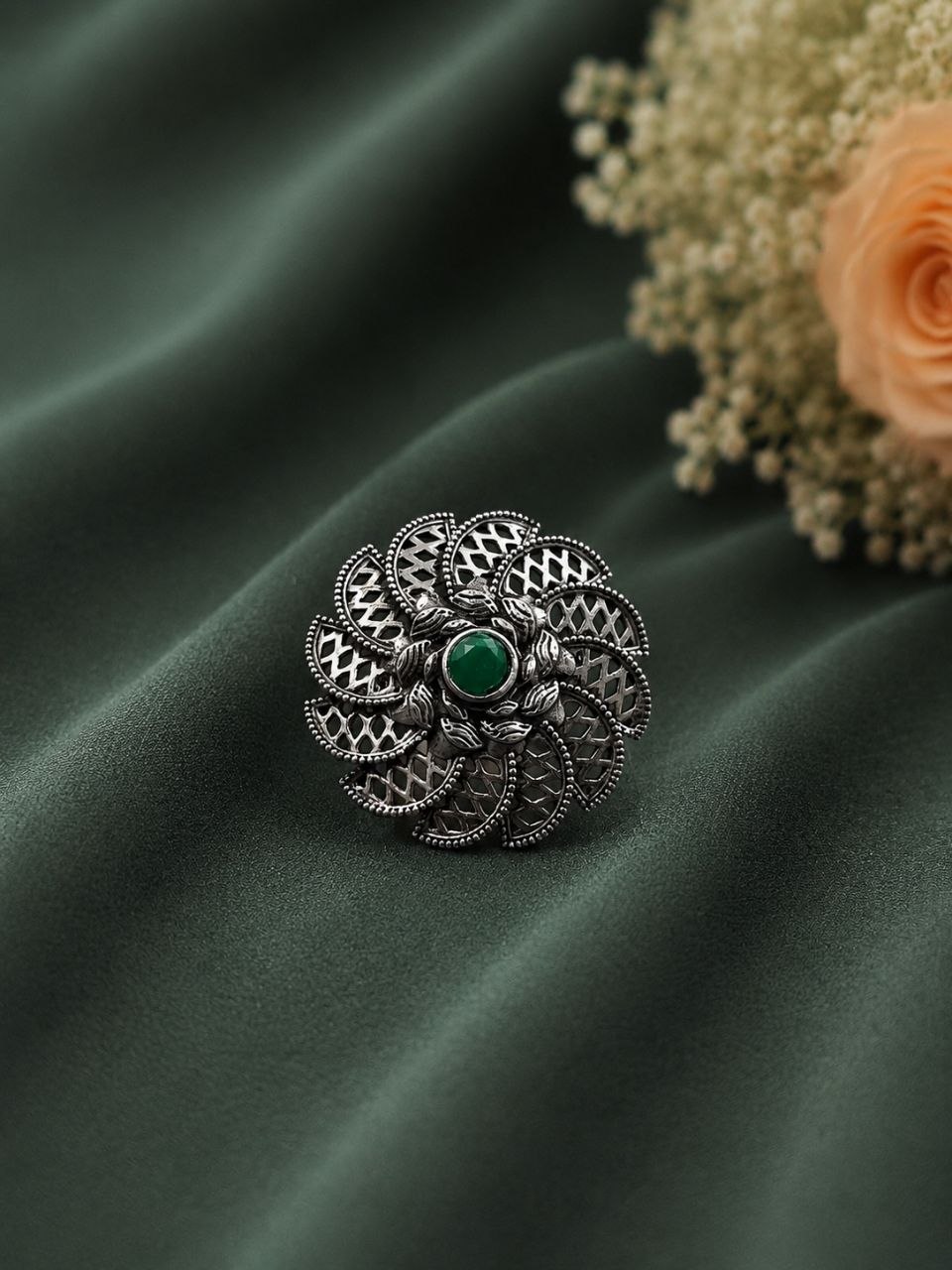 Unique Silver Ring Artistic Design for Elegant Fashion Wear 1 Unique Silver Ring stylish brass jewelry design