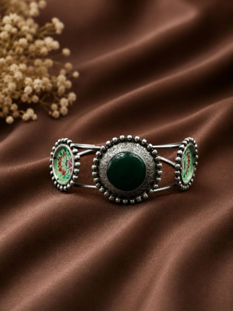 Hand Painted Bangle Artistic Design for Ethnic Fashion Wear