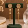 Floral AD Earring stylish brass jewelry design