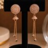 Golden Designer Earring stylish brass jewelry design