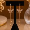 Butterfly AD Earring stylish brass jewelry design