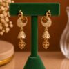 Golden Peacock Earring Royal Design for Festive Fashion Wear 5 Golden Peacock Earring stylish brass jewelry design