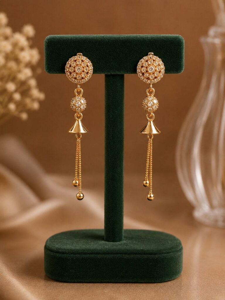 Beautiful AD Earring Premium Design for Elegant Festive Wear