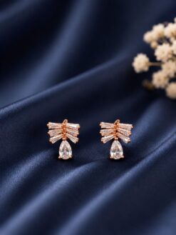 AD Stud Earring stylish brass jewelry design