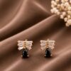 AD Stud Earring Traditional Design for Lightweight Jewelry 4 AD Stud Earring stylish brass jewelry design