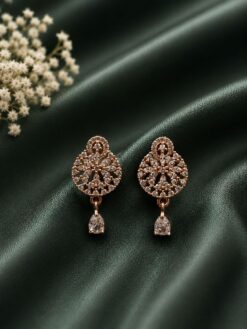 Stylish AD Stud Earring stylish brass jewelry design