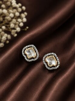 Unique AD Earring stylish brass jewelry design