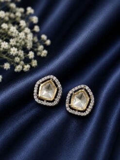 Designer AD Earring stylish brass jewelry design
