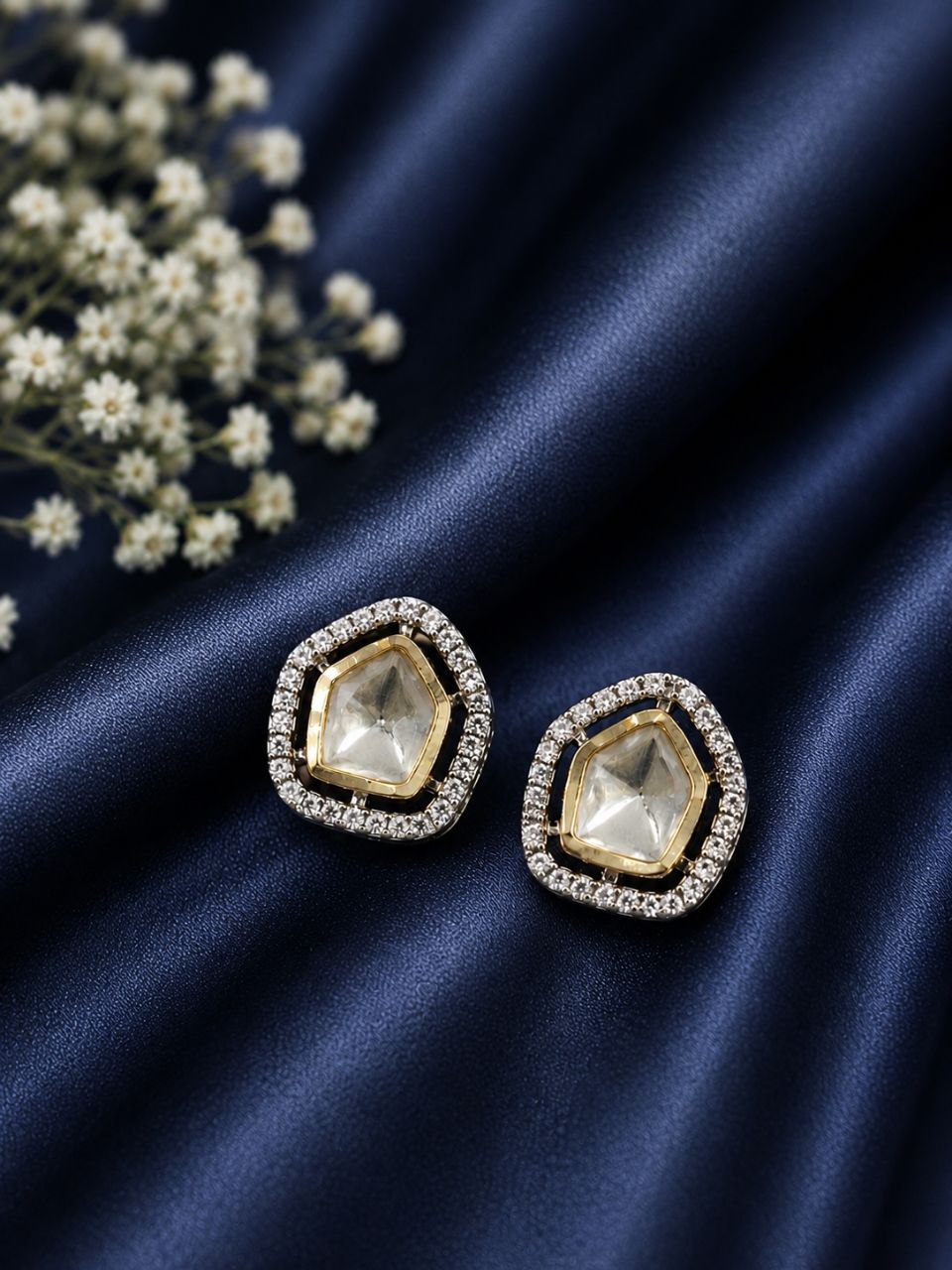 Designer AD Earring Dazzling Design for Elegant Fashion Wear 1 Designer AD Earring stylish brass jewelry design