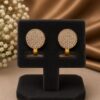 Round AD Earring stylish brass jewelry design