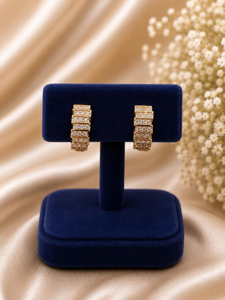 Geometric AD Earring Modern Design for Party Style