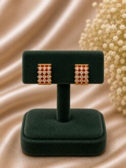 Beautiful AD Earring stylish brass jewelry design