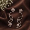 Unique Golden Earring stylish brass jewelry design