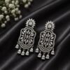 Floral AD Earring stylish brass jewelry design