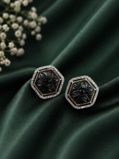 AD Stud Earring stylish brass jewelry design
