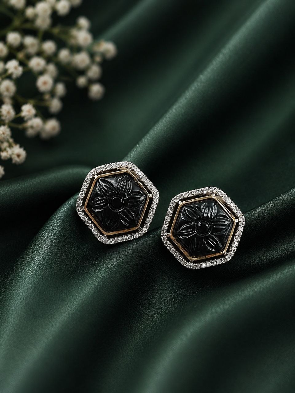 AD Stud Earring Stunning Design for Elegant Fashion Wear 1 AD Stud Earring stylish brass jewelry design