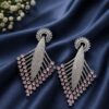 Beautiful AD Earring stylish brass jewelry design