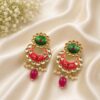 Hand Painted Earring stylish brass jewelry design