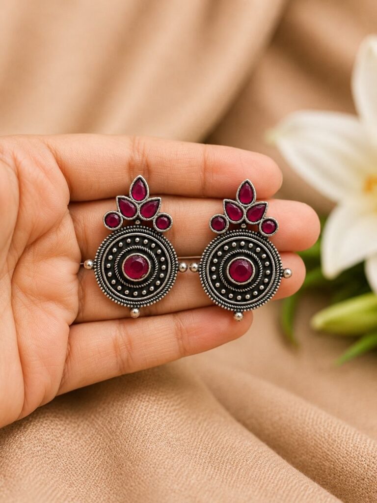 Silver Stud Earring Everyday Jewelry for Casual, Office & Party Wear