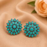 Floral Stud Earring Elegant Jewelry for Everyday & Festive Wear