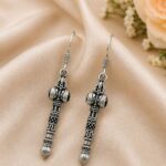 Trishul Hook Earring Divine Spiritual Jewelry for Festive Wear