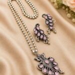 Peacock Necklace Set Traditional Jewelry for Weddings & Festive Wear