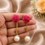 Stylish Flower Earring Elegant Jewelry for Party & Festive Wear