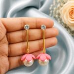 Elegant Earring Stunning Timeless Jewelry for Party & Festive Wear - ''BabyPink''